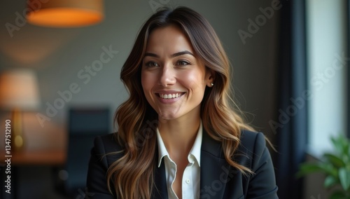 Businesswoman interviewed for a podcast