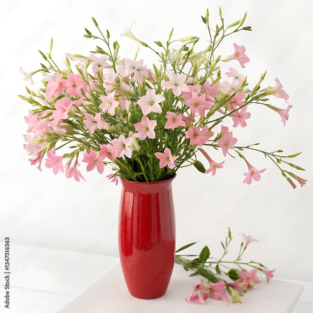 custom made wallpaper toronto digitalnicotiana flower bouquet on white background soft and fragrant blooms