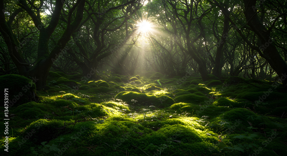 Obraz premium morning in the forest