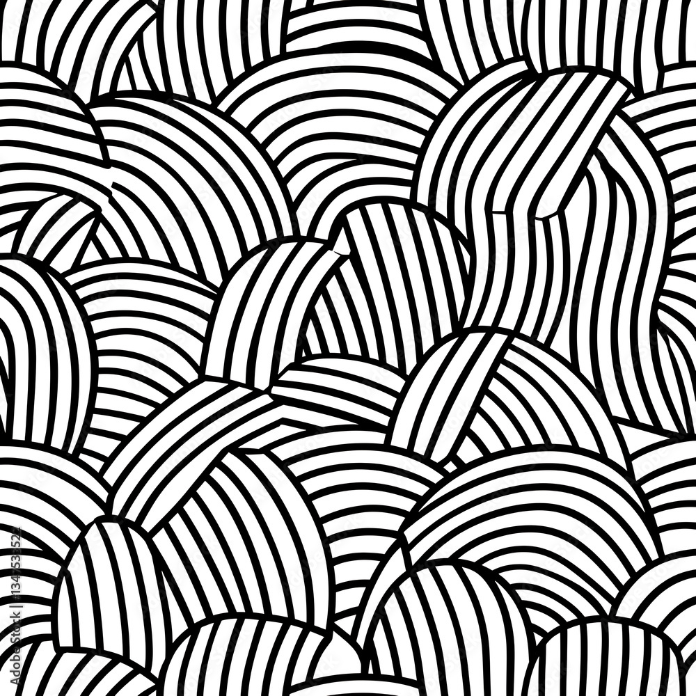 Abstract Black White Striped Pattern. Abstract Black White Striped Pattern.