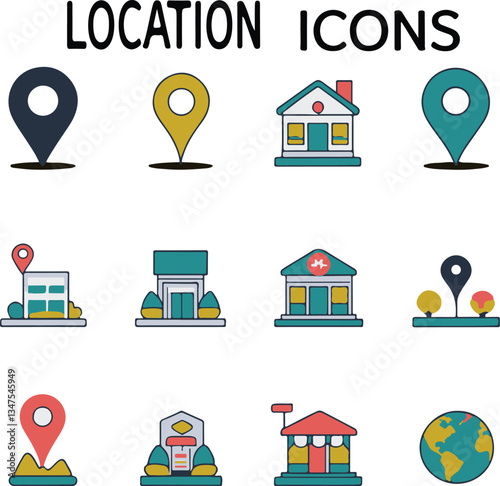 Vector illustration of popular social media icons in a modern and minimalist style.