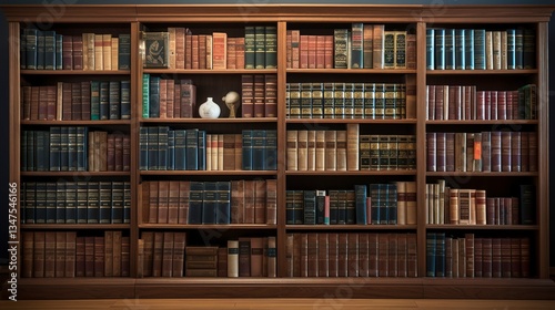 A photo of a legal bookshelf filled with legal reference