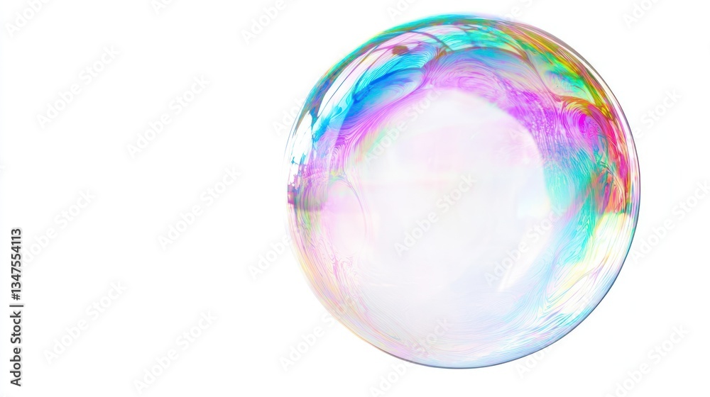 A Single Bubble with Rainbow Colors A Single Bubble with Rainbow Colors