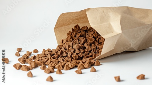 Brown Paper Bag with Chocolate Chips