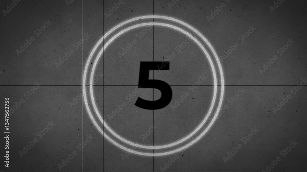 Old Movie Countdown Timer