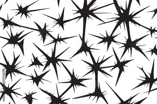Pattern with random shapes. Abstract geometric illustration
