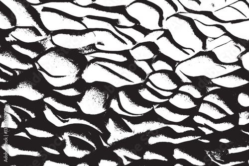 seamless black pattern on white background, seamless animal skin pattern
