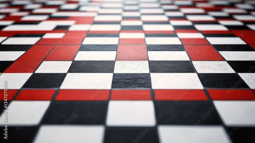 Obraz premium Checkerboard Pattern Floor