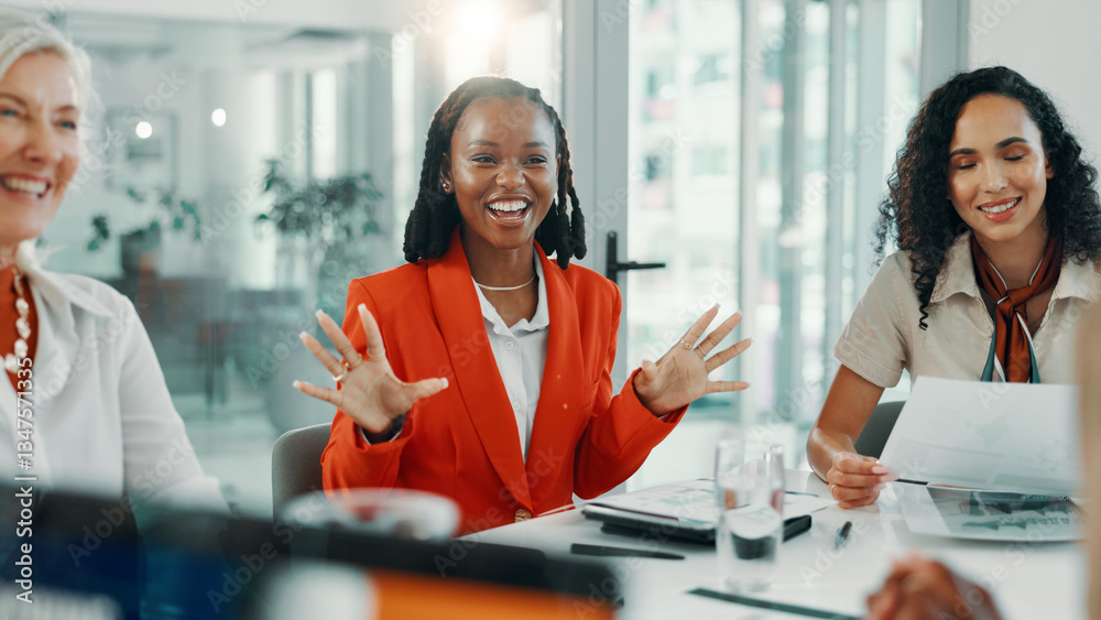 Φωτογραφία Interview, meeting and onboarding with business women in boardroom of office for hiring or job opportunity