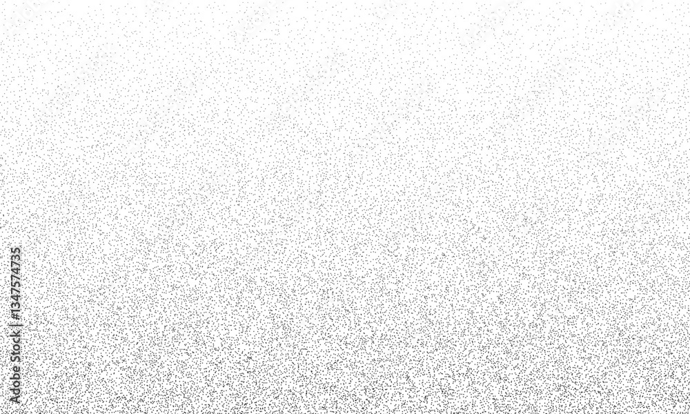 Fototapeta premium Noise texture. Dotwork black stippled background. Noise halftone texture. Stipple dots. Sand grain effect. Abstract dotwork background. Vector graphic