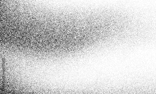Noise texture. Dotwork black stippled background. Noise halftone texture. Stipple dots. Sand grain effect. Abstract dotwork background. Vector graphic