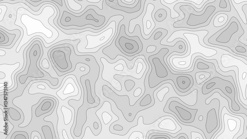 Gray outline topographic contour map abstract tech motion graphic design. Geometric background. Video animation Ultra HD 4K 3840x2160.Abstract animated outline topographic contour map. TECHNOLOGY	
