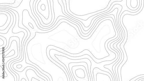 Gray outline topographic contour map abstract tech motion graphic design. Geometric background. Video animation Ultra HD 4K 3840x2160.Abstract animated outline topographic contour map. TECHNOLOGY	
