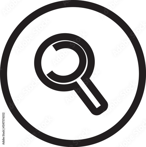 Magnifying glass search icon