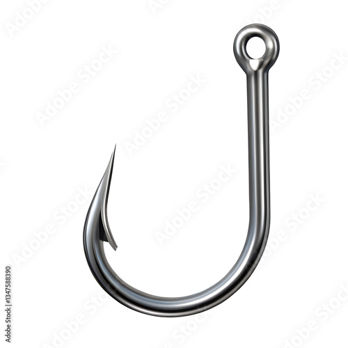 fishing hook vector illustration isolated on transparent background