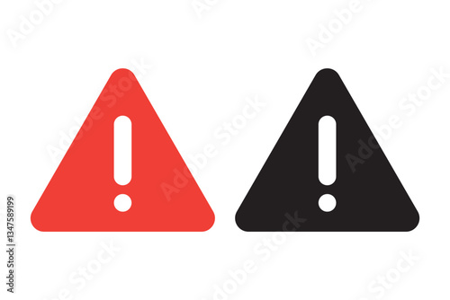 Warning Dangerous attention icon set, danger symbol, Warning icon. Yellow, Red caution warn in eps or png. Warning sign with exclamation mark vector. EPS10