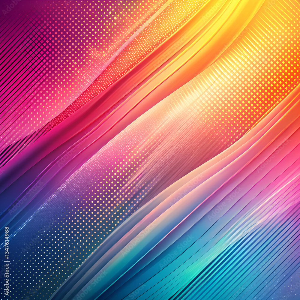 Abstract Colorful Lines and Shapes. Modern Digital Art Background Abstract Colorful Lines and Shapes. Modern Digital Art Background