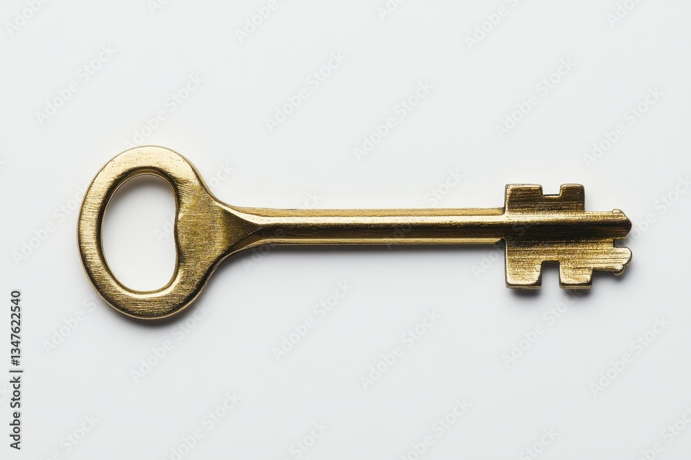 Close-up of a silver key with a golden house-shaped keychain isolated on a white background symbolizing home ownership and real estate with detailed metalwork and simple elegance Close-up of a silver key with a golden house-shaped keychain isolated on a white background symbolizing home ownership and real estate with detailed metalwork and simple elegance
