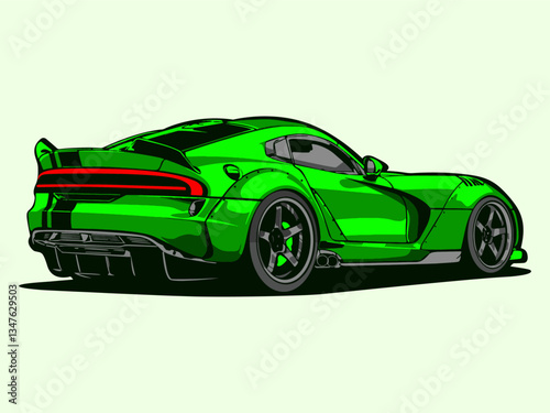 Sports Car Vector Illustration