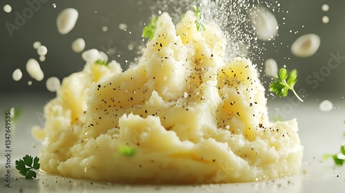 Close up of creamy texture with elegant swirling patterns high resolution picture