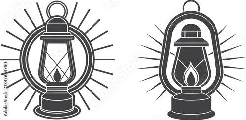 Wallpaper Mural set of black and white electric bulbs vector Torontodigital.ca