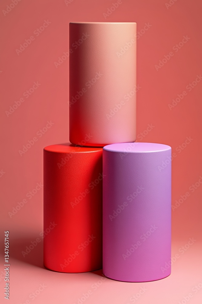 The visual depicts a multicolored graph in 3D, overlaid on a pink-colored background The visual depicts a multicolored graph in 3D, overlaid on a pink-colored background