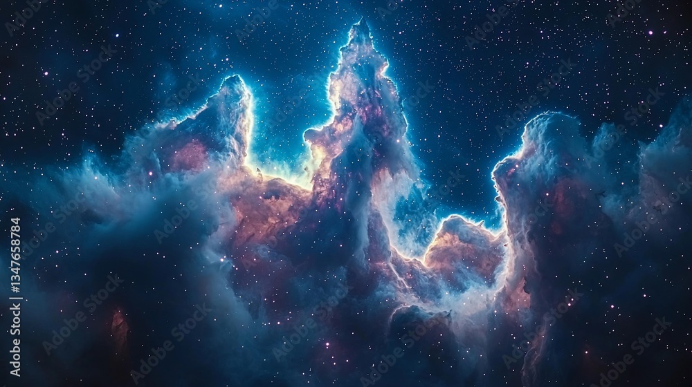 Cosmic Nebula Colorful Space Background Cosmic Nebula Colorful Space Background