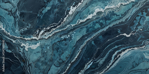 Abstract sea water wave ocean background.