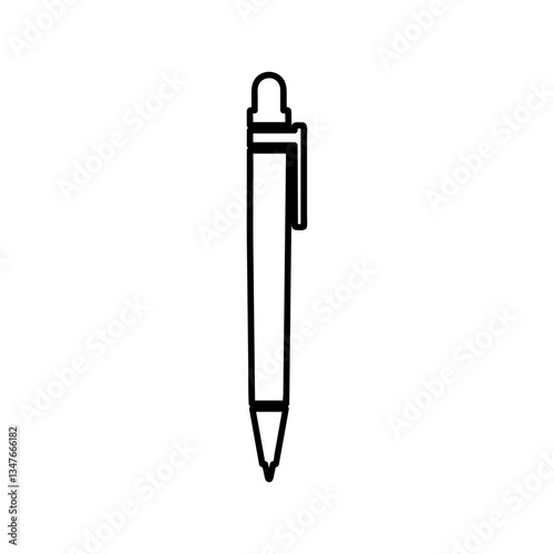 vector illustration of a pen