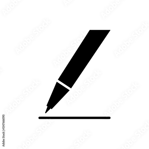 pen on white background