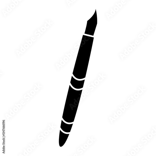 black ballpoint pen
