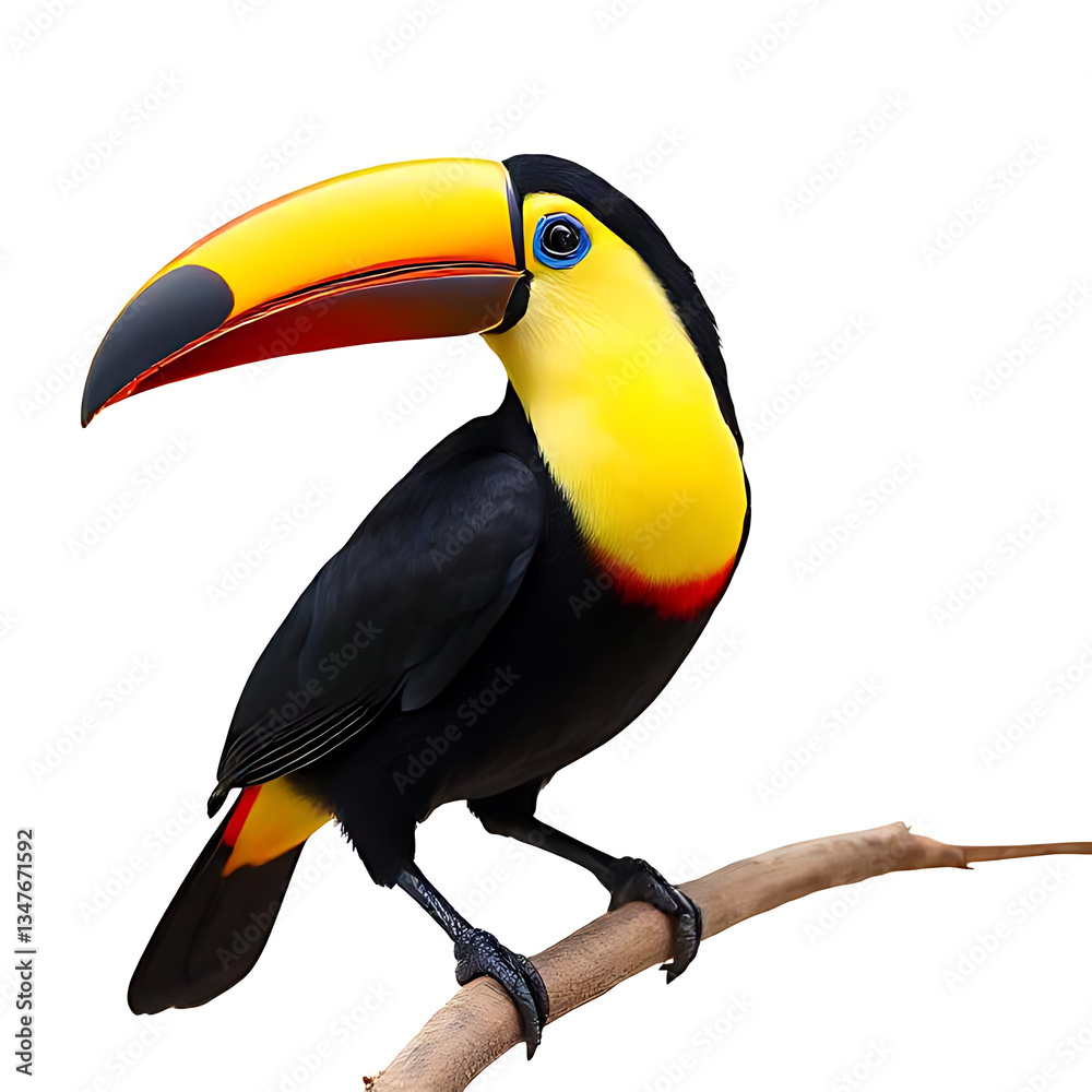 Fototapeta premium toucan isolated on white background