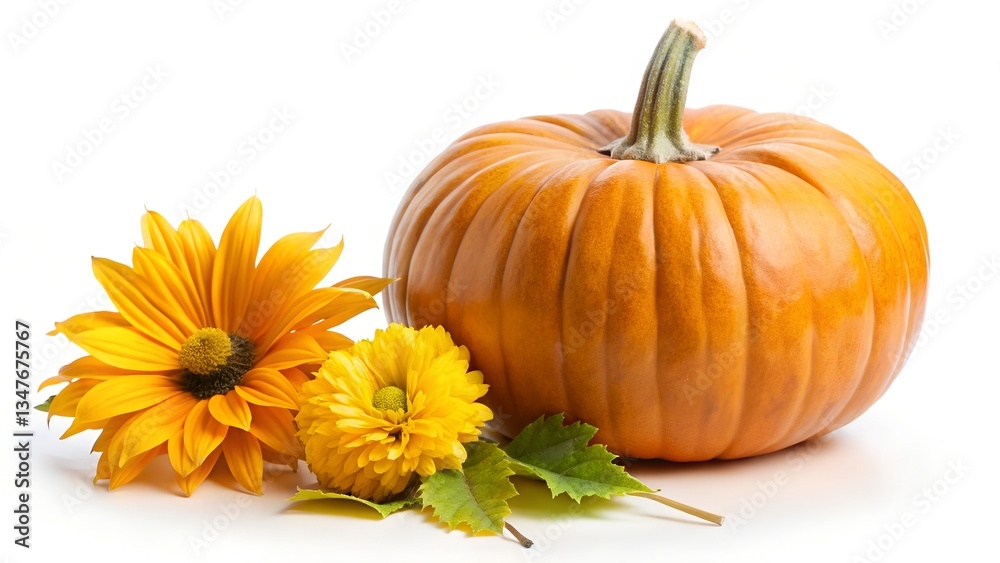pumpkin and autumn leaves pumpkin and autumn leaves