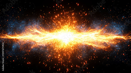 Cosmic Fire Explosion: A Stellar Energy Burst