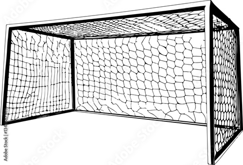 Illustration of a Soccer Goal