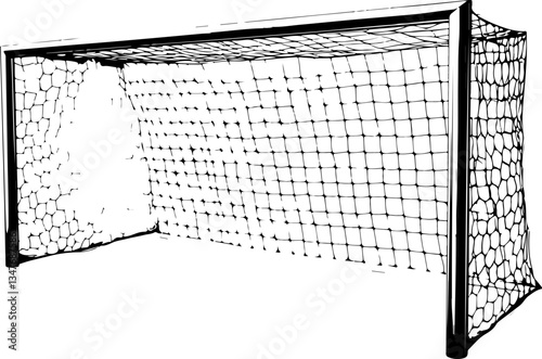 Illustration of a Soccer Goal