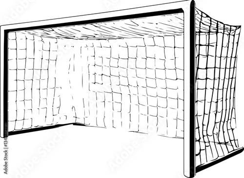 Illustration of a Soccer Goal