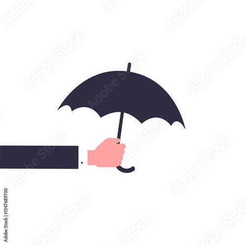 man with umbrella