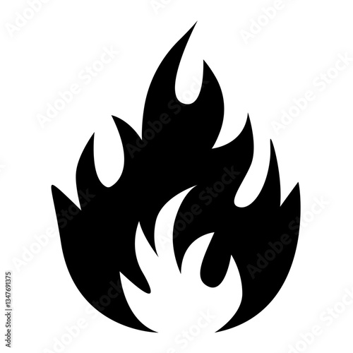 vector illustration of a fire
