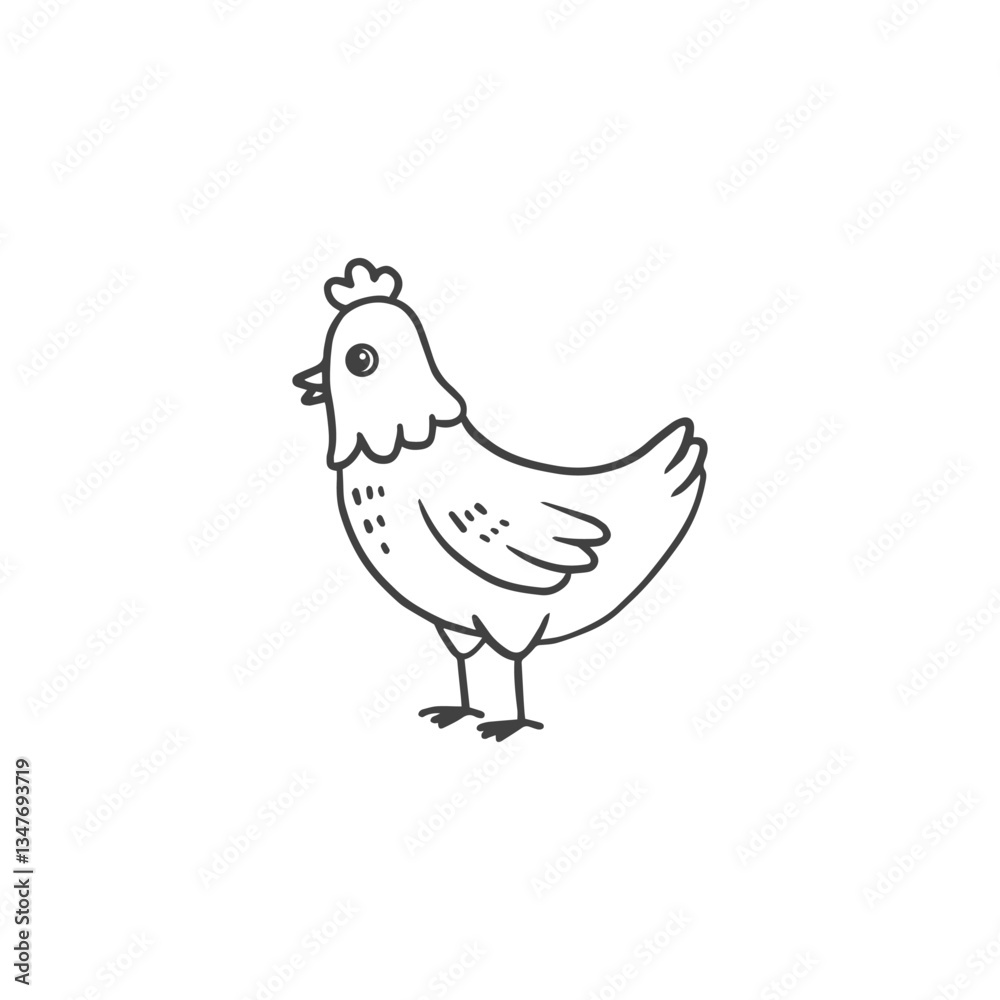 Cartoon hens isolated on white background. Doodle illustration. Bird for Easter, decor, invitation, cards, food packaging cover design, advertising banner, postcard. Vector
Cartoon hens isolated on white background. Doodle illustration. Bird for Easter, decor, invitation, cards, food packaging cover design, advertising banner, postcard. Vector