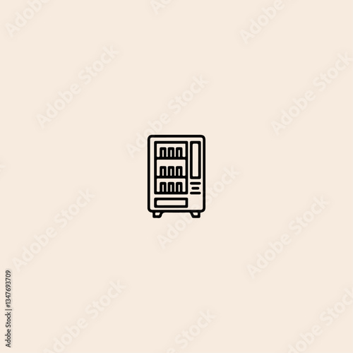 vending machine icon flat vector design. 
