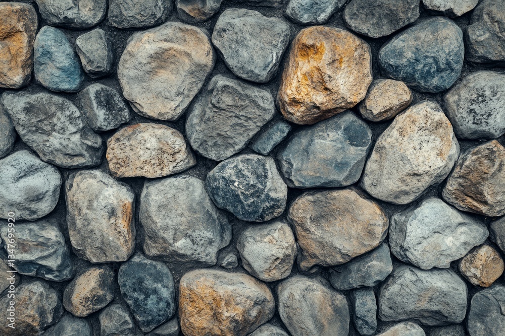 Dark stone wall pattern with uneven texture. Artificial Intelligence Dark stone wall pattern with uneven texture. Artificial Intelligence