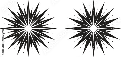 set of ink splashes vector