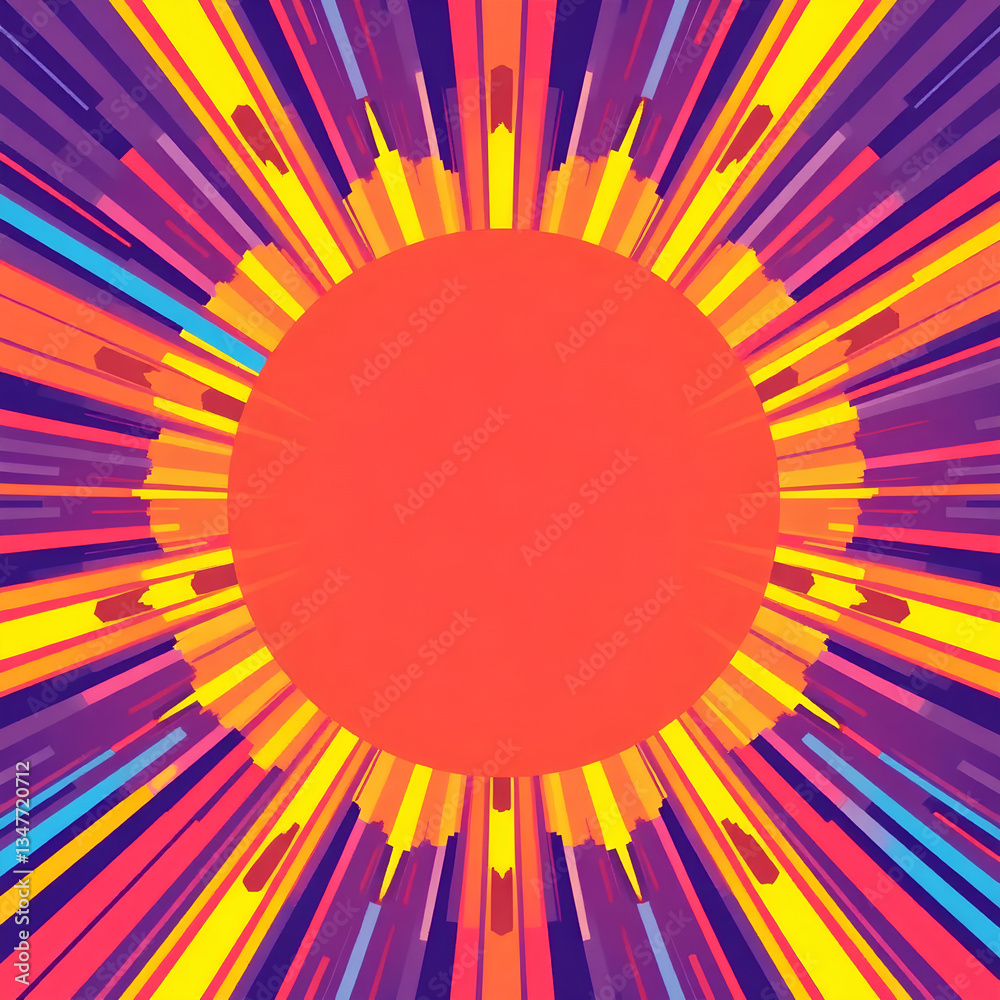 Obraz premium When colors collide—random yet mesmerizing