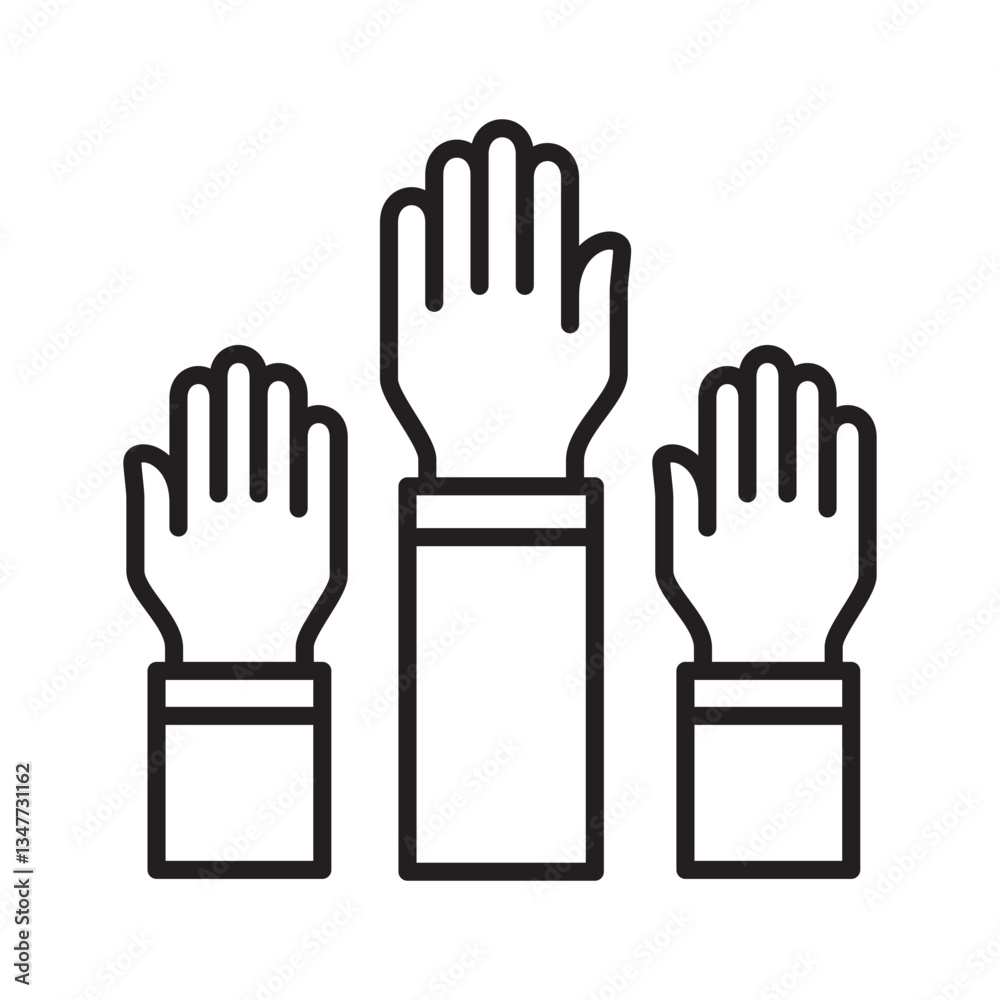 Obraz premium Volunteers icon. Solidarity symbol. Icon symbol for employee, fight, friendship, together, humanity and participation.