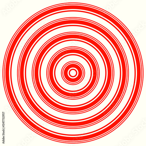 Circles background. Symmetric geometric repeating rounds abstract. Stylized wood cutting decorative board. Water marks surface pattern design. Circular spheres borders wallpaper. Vector illustration