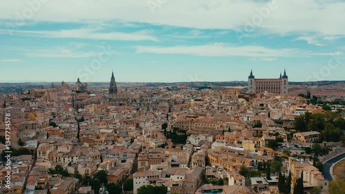Breathtaking Panoramic View of Historic Toledo, Spain, Showcasing Stunning Architecture and Culture