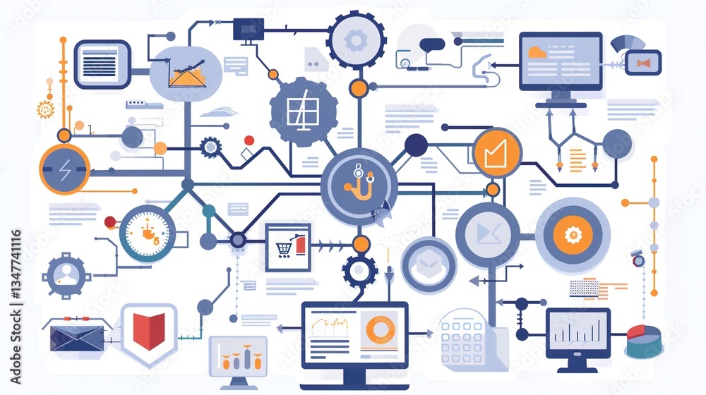 Business Process and Workflow Automation with Flowchart, Streamlining Operations, Enhancing Efficiency, and Simplifying Task Management for Organizational Success