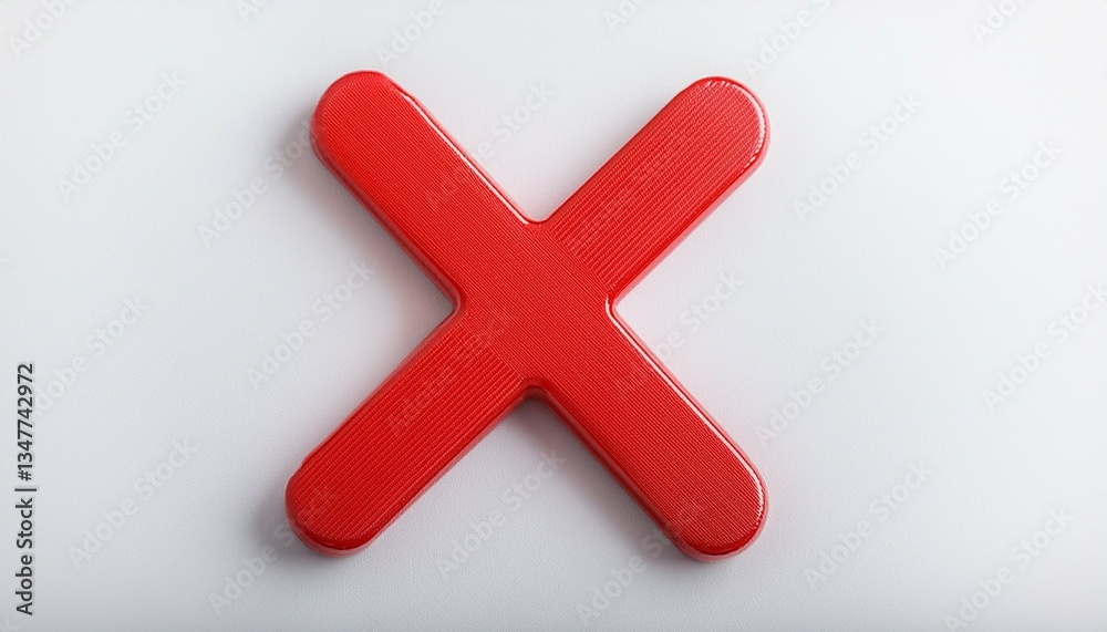 Obraz premium x on white 