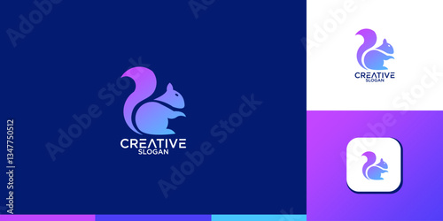 Creative Squirrel Animal Logo

